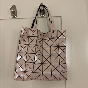 Issey miyaky tote in beige